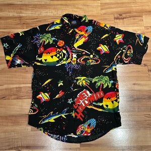 Vintage 90s Planet Hollywood Button Down Shirt